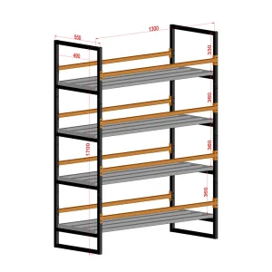 Стеллаж 1700 х 550 х 1300