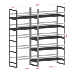 Стеллаж 2000 х 550 х 1910